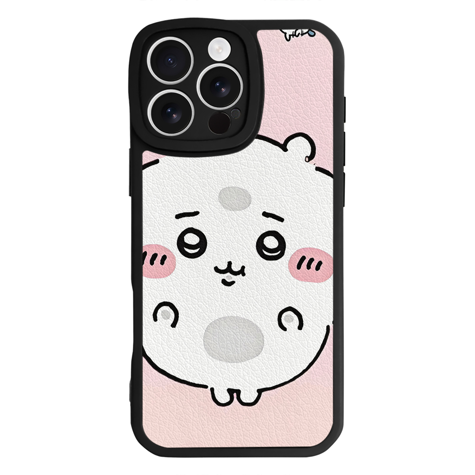 （画像用） ちいかわ Chii-kawa 【iPhone 16シリーズ対応】シリコンスマホケース（レザー調） 材質：シリコン